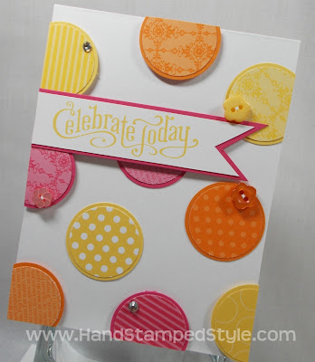 Perfectly Penned Circle Punch Card